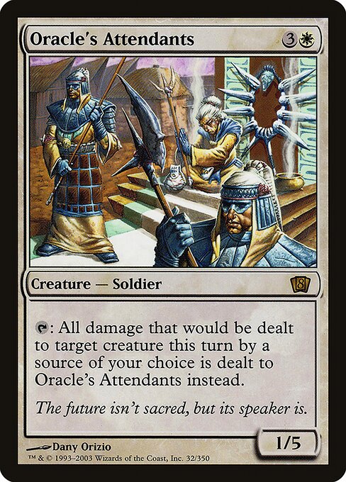 Oracle's Attendants - Eighth Edition Rare Card