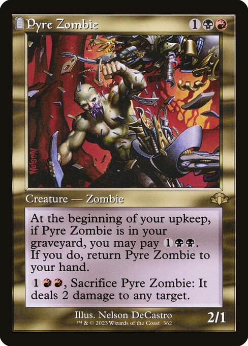 Pyre Zombie - Dominaria Remastered Rare Card