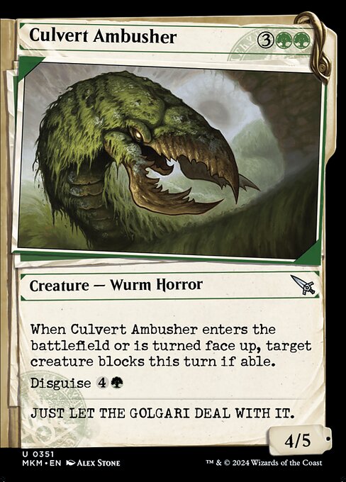 Culvert Ambusher - Murders at Karlov Manor Uncommon Card