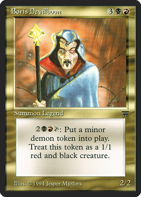 Boris Devilboon - Legends Rare Card