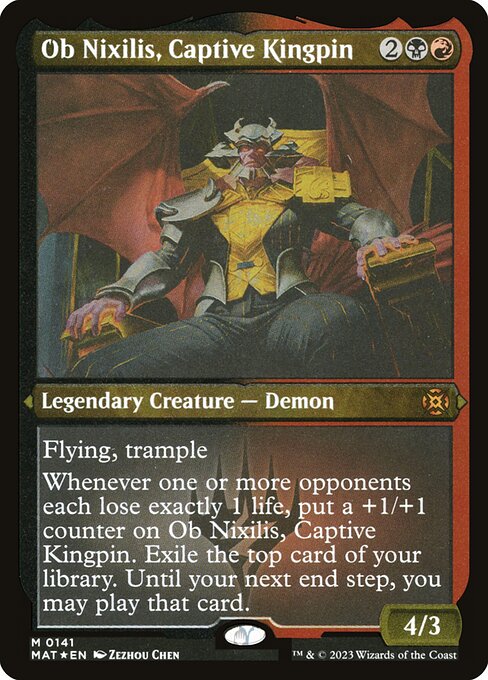 Ob Nixilis, Captive Kingpin - March of the Machine: The Aftermath Mythic Card