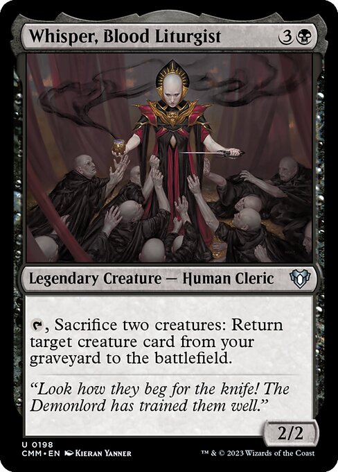 Whisper, Blood Liturgist - Commander Masters Uncommon Card