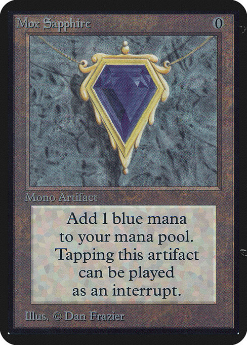 Mox Sapphire - Limited Edition Alpha Rare Card