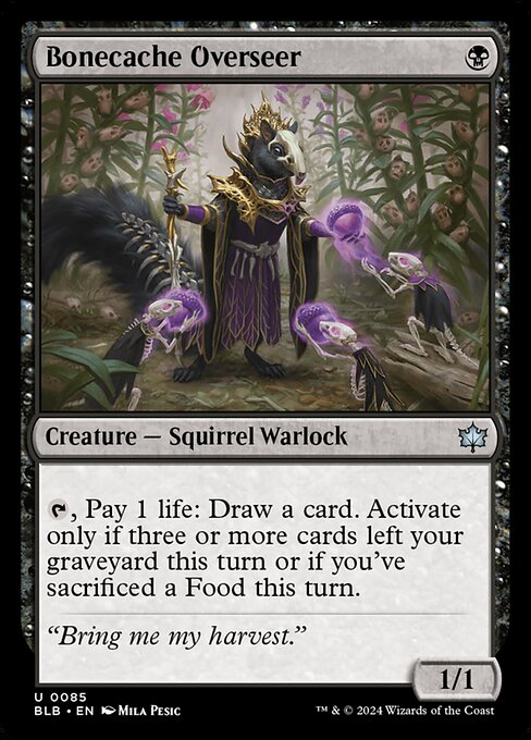 Bonecache Overseer - Bloomburrow Uncommon Card