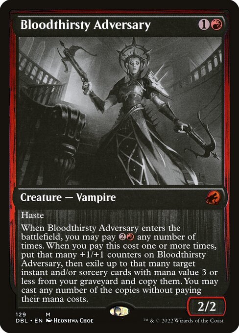 Bloodthirsty Adversary - Innistrad: Double Feature Mythic Card