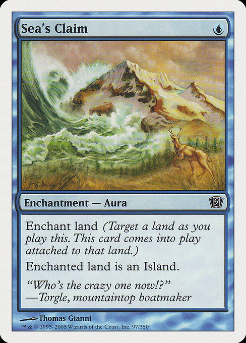 Sea's Claim - Ninth Edition Common Card
