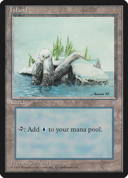 Island - Ice Age Common Card