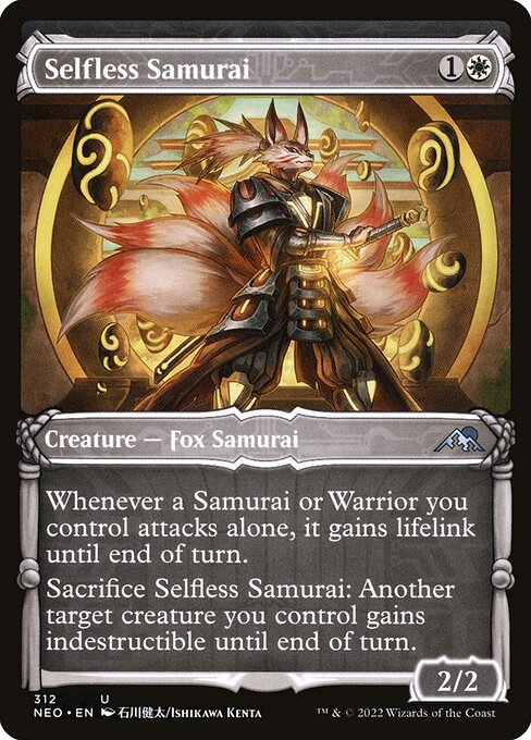 Selfless Samurai - Kamigawa: Neon Dynasty Uncommon Card
