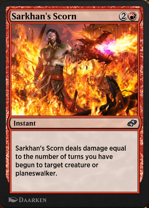Sarkhan's Scorn - Jumpstart: Historic Horizons Common Card