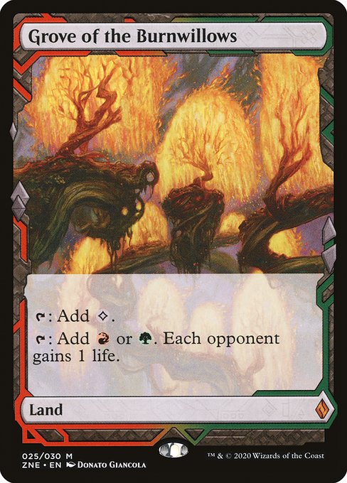Grove of the Burnwillows - Zendikar Rising Expeditions Mythic Card