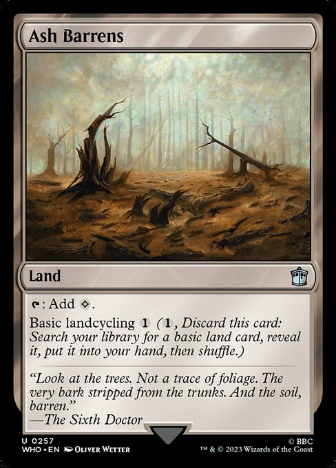Ash Barrens - Doctor Who Uncommon Card