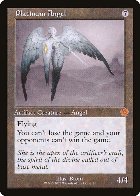 Platinum Angel - The Brothers' War Retro Artifacts Mythic Card
