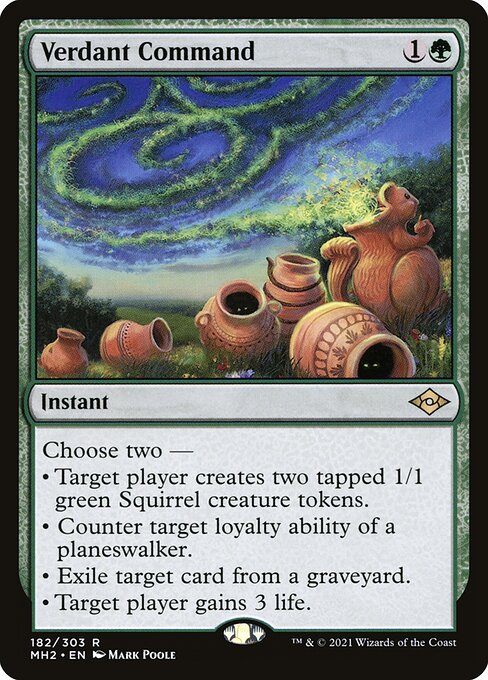 Verdant Command - Modern Horizons 2 Rare Card