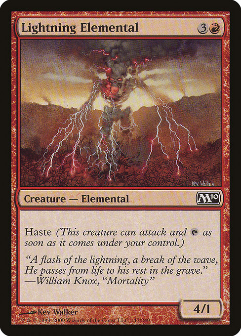 Lightning Elemental - Magic 2010 Common Card