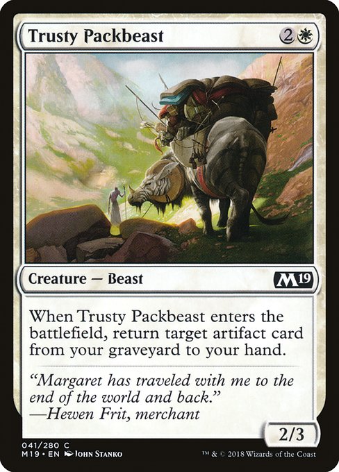 Trusty Packbeast - Core Set 2019 Common Card