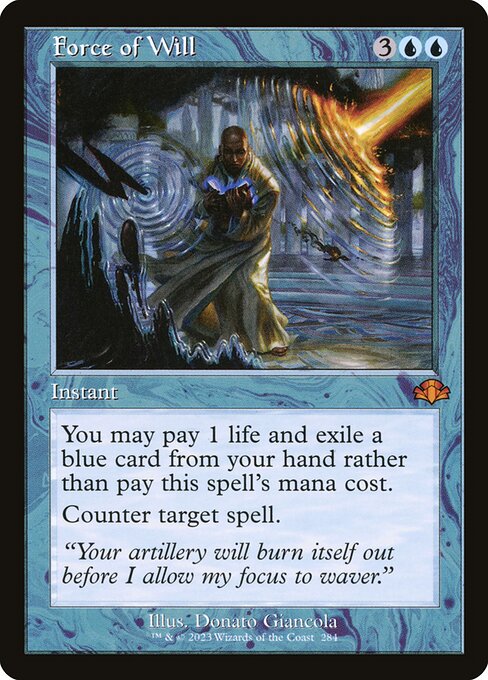 Force of Will - Dominaria Remastered Mythic Card