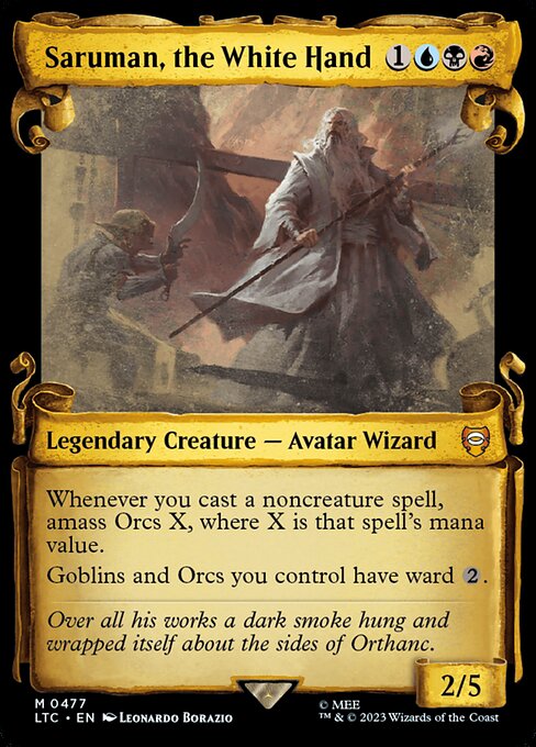 Saruman, the White Hand - Tales of Middle-earth Commander Mythic Card