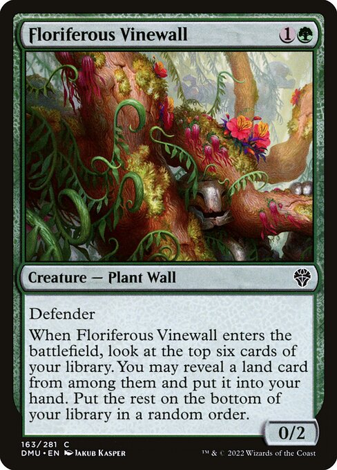 Floriferous Vinewall - Dominaria United Common Card