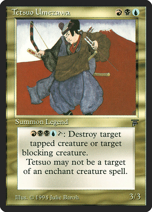 Tetsuo Umezawa - Legends Rare Card
