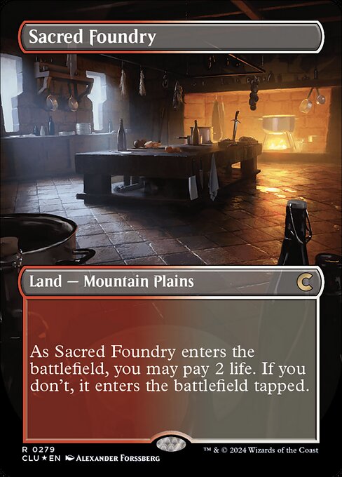 Sacred Foundry - Ravnica: Clue Edition Rare Card