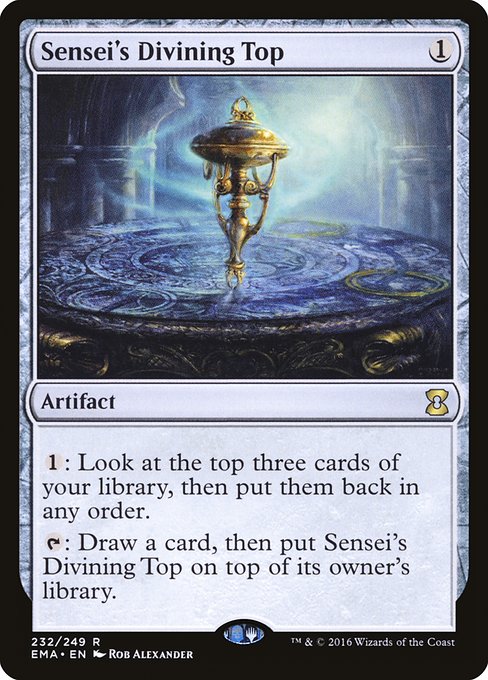Sensei's Divining Top - Eternal Masters Rare Card