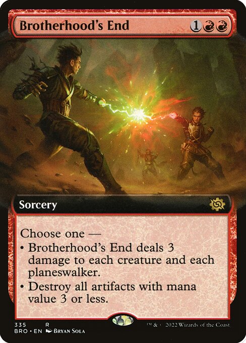 Brotherhood's End - The Brothers' War Rare Card