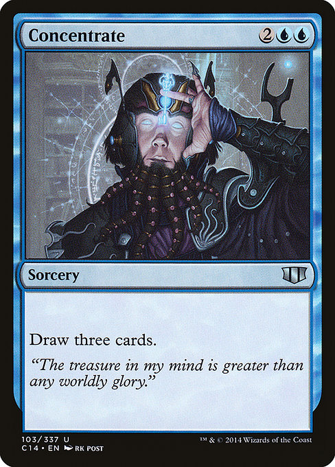Concentrate - Commander 2014 Uncommon Card