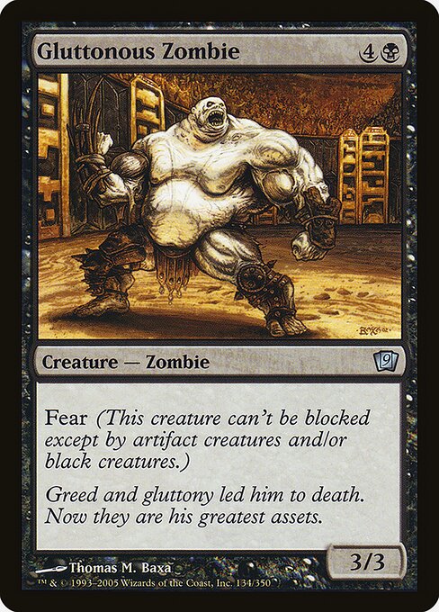 Gluttonous Zombie - Ninth Edition Uncommon Card