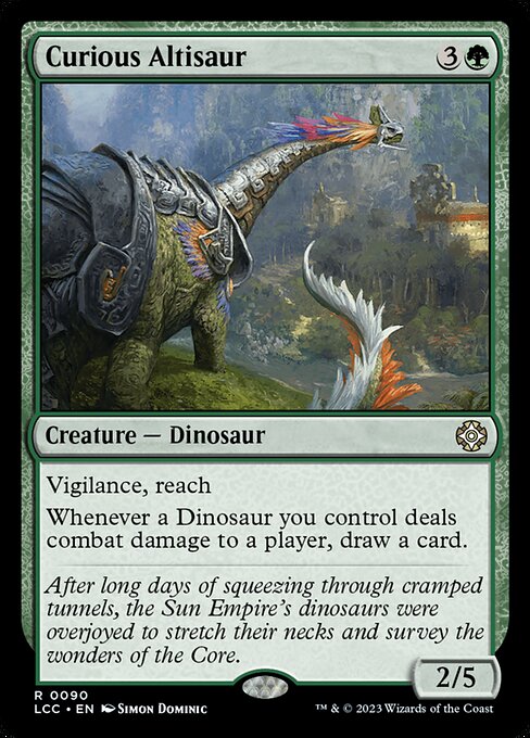 Curious Altisaur - The Lost Caverns of Ixalan Commander Rare Card