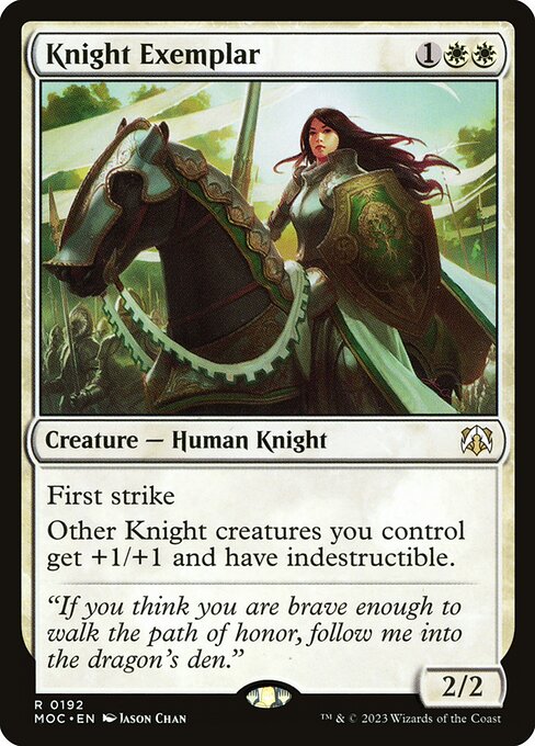 Knight Exemplar - March of the Machine Commander Rare Card