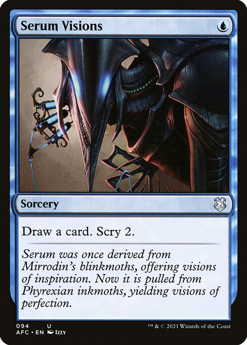 Serum Visions - Forgotten Realms Commander Uncommon Card