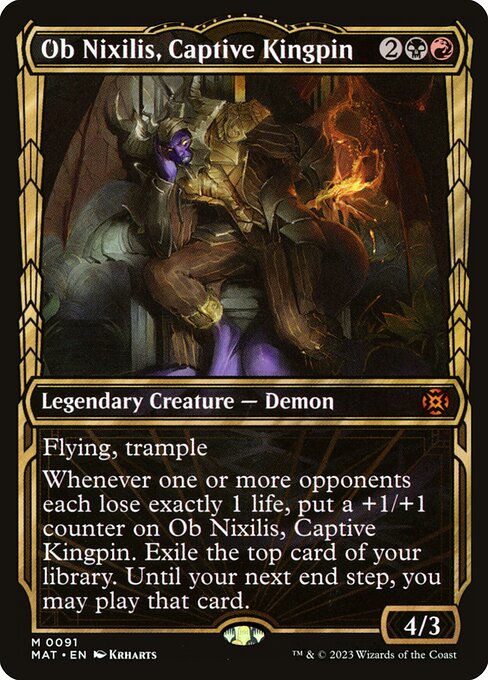 Ob Nixilis, Captive Kingpin - March of the Machine: The Aftermath Mythic Card