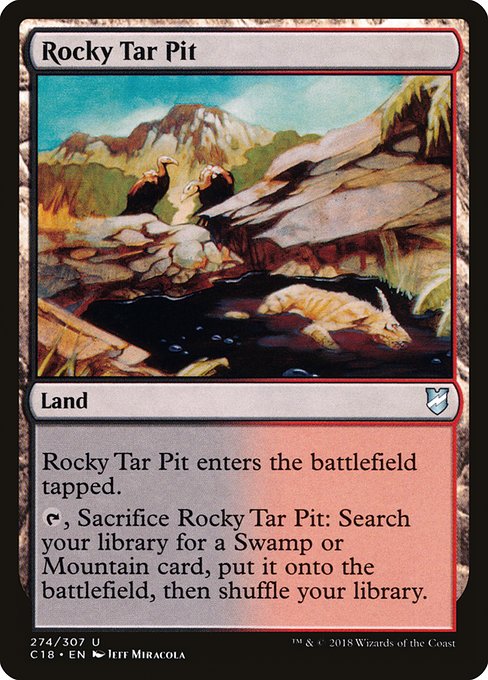 Rocky Tar Pit - Commander 2018 Uncommon Card