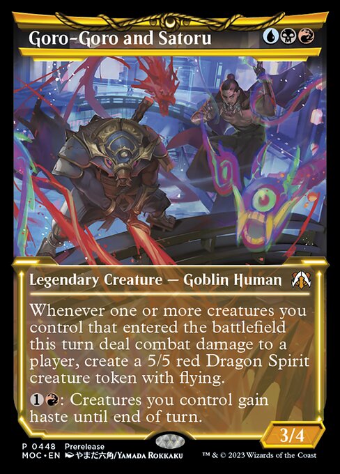 Goro-Goro and Satoru - March of the Machine Commander Mythic Card