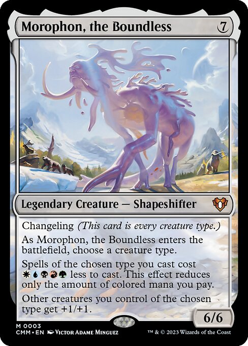 Morophon, the Boundless - Commander Masters Mythic Card