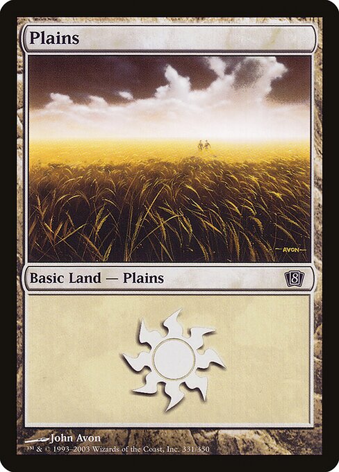Plains - Eighth Edition Common Card