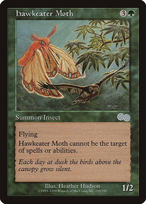 Hawkeater Moth - Urza's Saga Uncommon Card