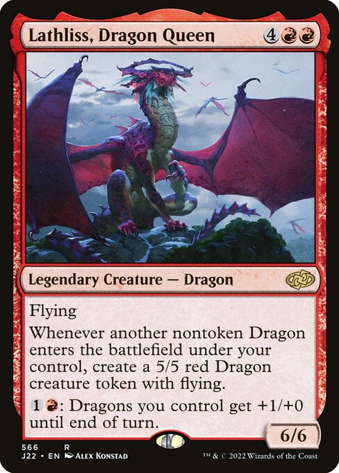 Lathliss, Dragon Queen - Jumpstart 2022 Rare Card