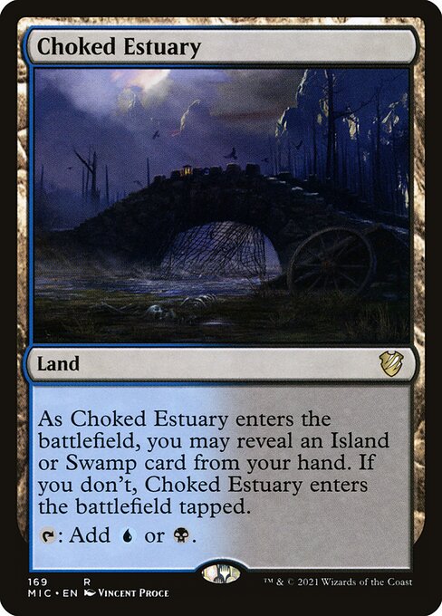 Choked Estuary - Midnight Hunt Commander Rare Card
