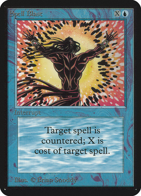 Spell Blast - Limited Edition Alpha Common Card