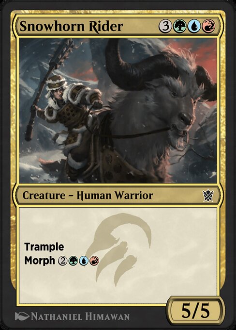 Snowhorn Rider - Khans of Tarkir Common Card