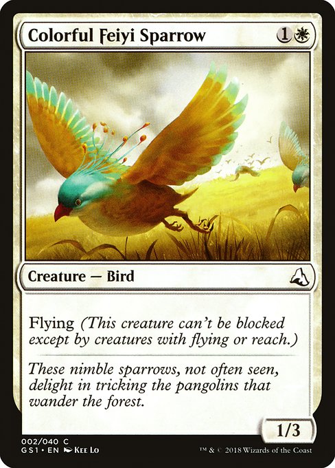 Colorful Feiyi Sparrow - Global Series Jiang Yanggu & Mu Yanling Common Card