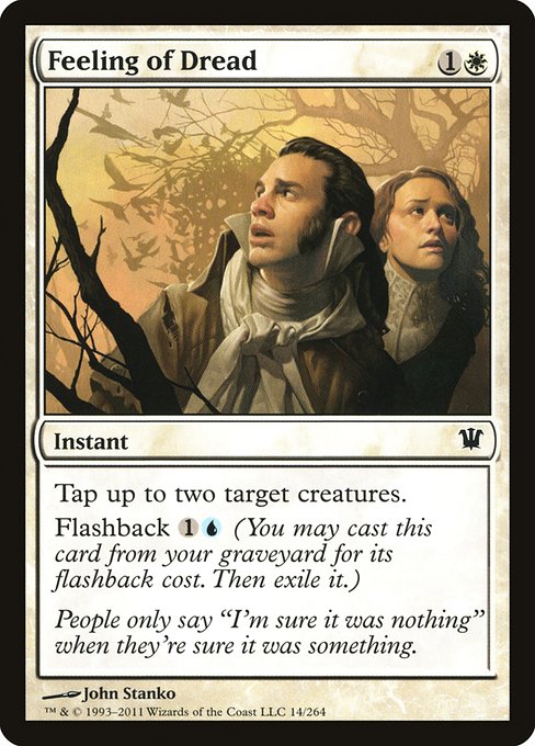 Feeling of Dread - Innistrad Common Card