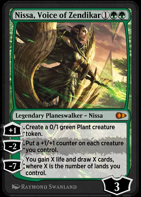 Nissa, Voice of Zendikar - Pioneer Masters Mythic Card