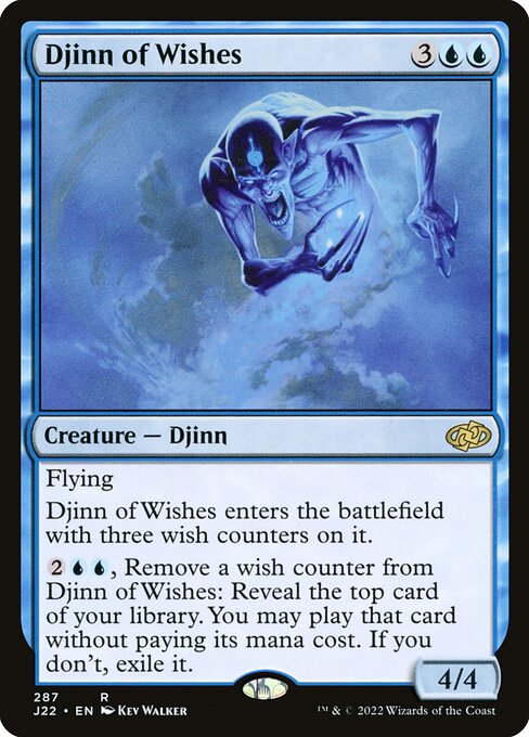 Djinn of Wishes - Jumpstart 2022 Rare Card