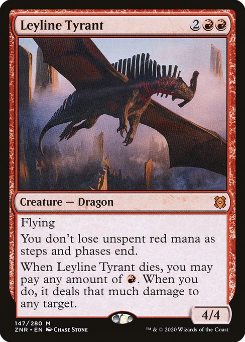 Leyline Tyrant - Zendikar Rising Mythic Card