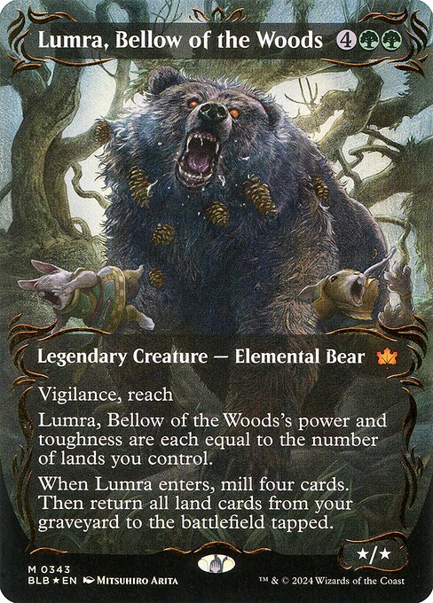 Lumra, Bellow of the Woods - Bloomburrow Mythic Card