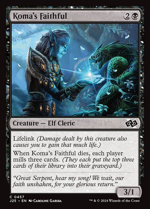 Koma's Faithful - Foundations Jumpstart Common Card