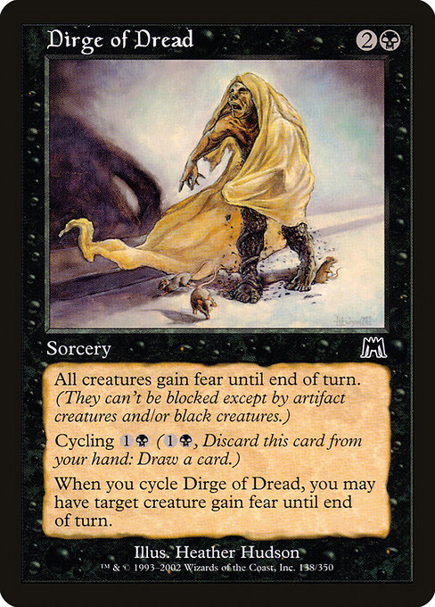 Dirge of Dread - Onslaught Common Card