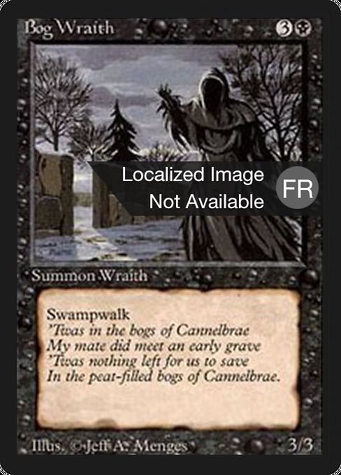Bog Wraith - Foreign Black Border Uncommon Card